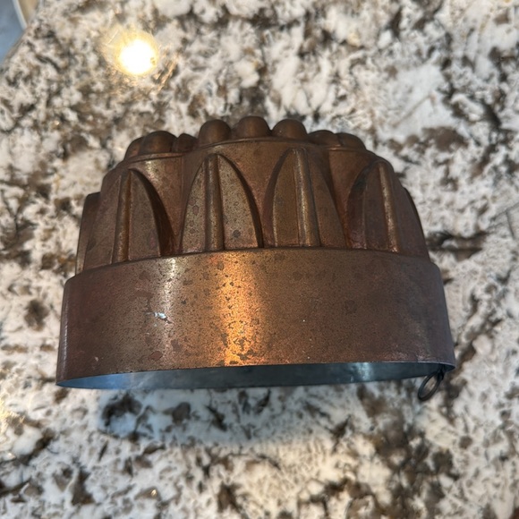 VINTAGE 19th CENTURY DUTCH COPPER TIN LINED BAKEWARE MOLD - Picture 3 of 8